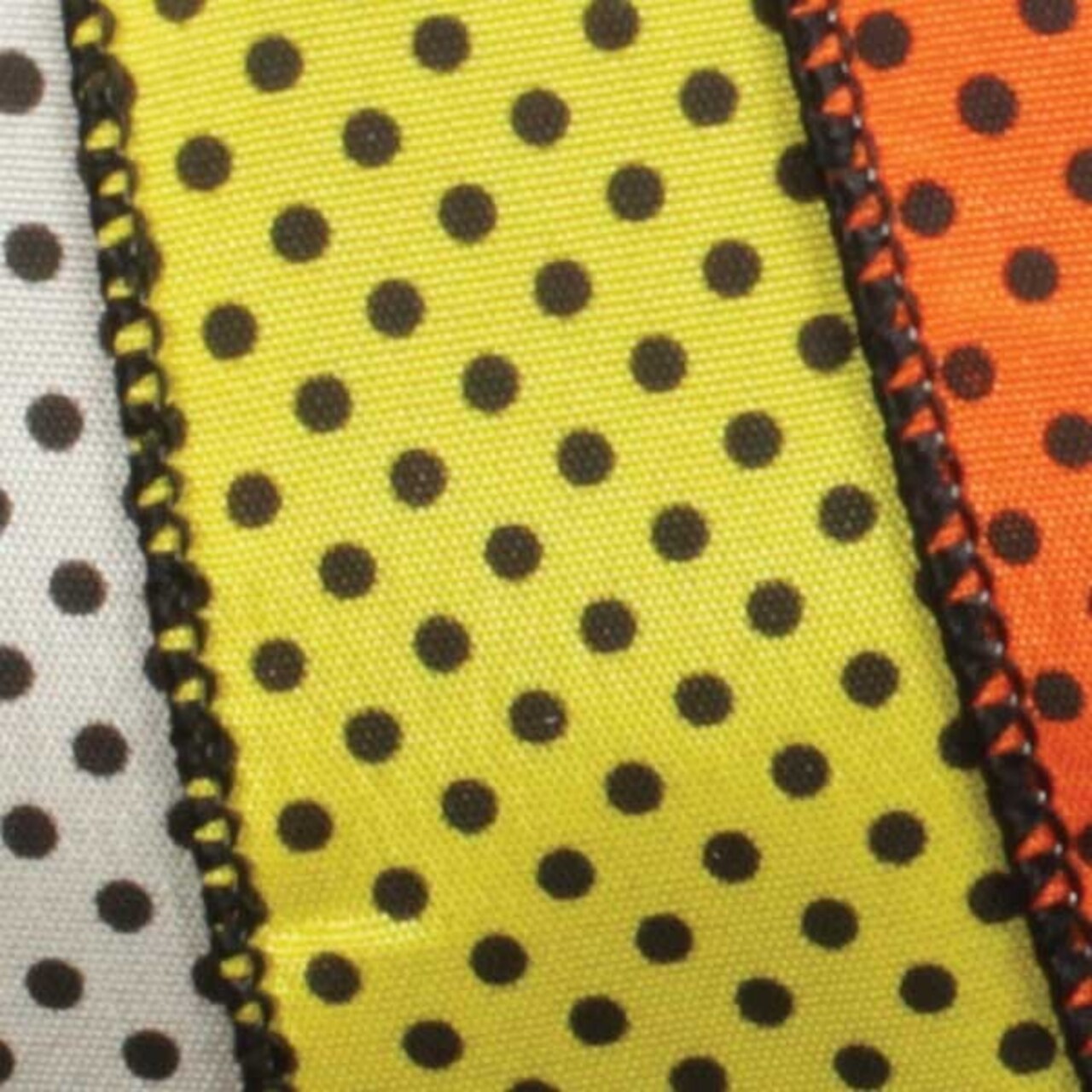The Ribbon People Black and Yellow Polka Dot Wired Craft Ribbon 1.5" x 40 Yards